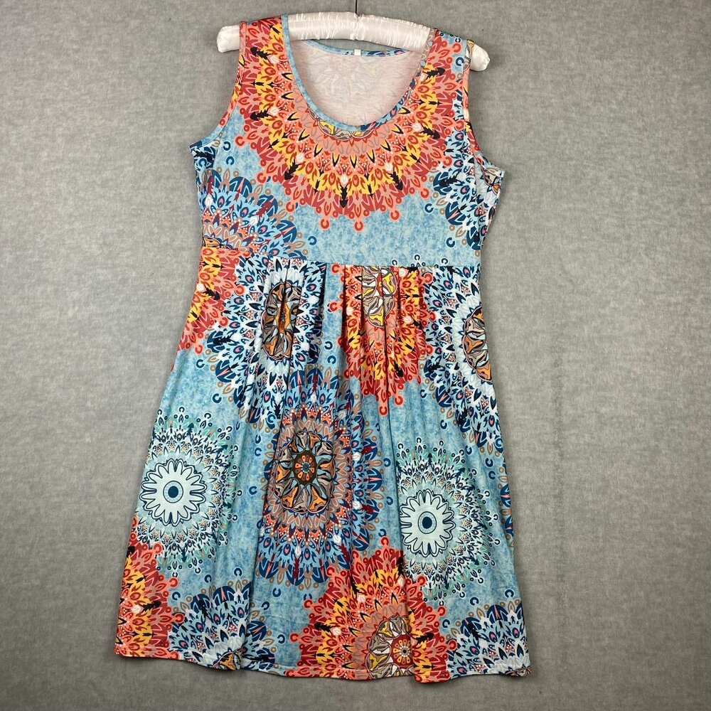 Sleeveless Empire Waist Sundress - Size XL